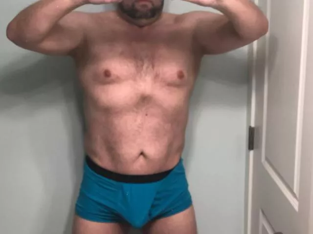 47 M One road to fitness not quite ready for full nude. How am I doing?
