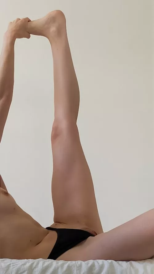 a somewhat unconventional pose