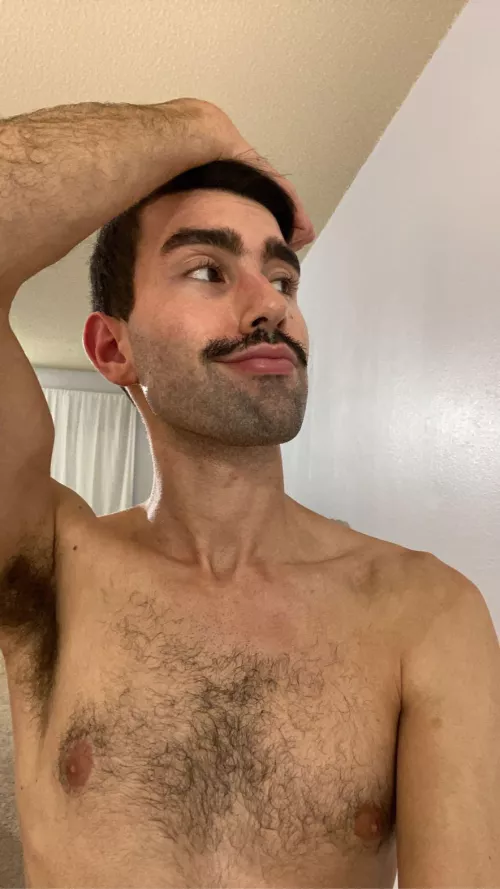 Back when I had a mustache😅. I think I’m better off with the beard 🧔🏻‍♂️