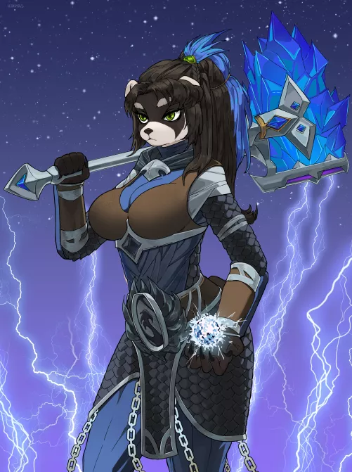 commissioned character (art by me)