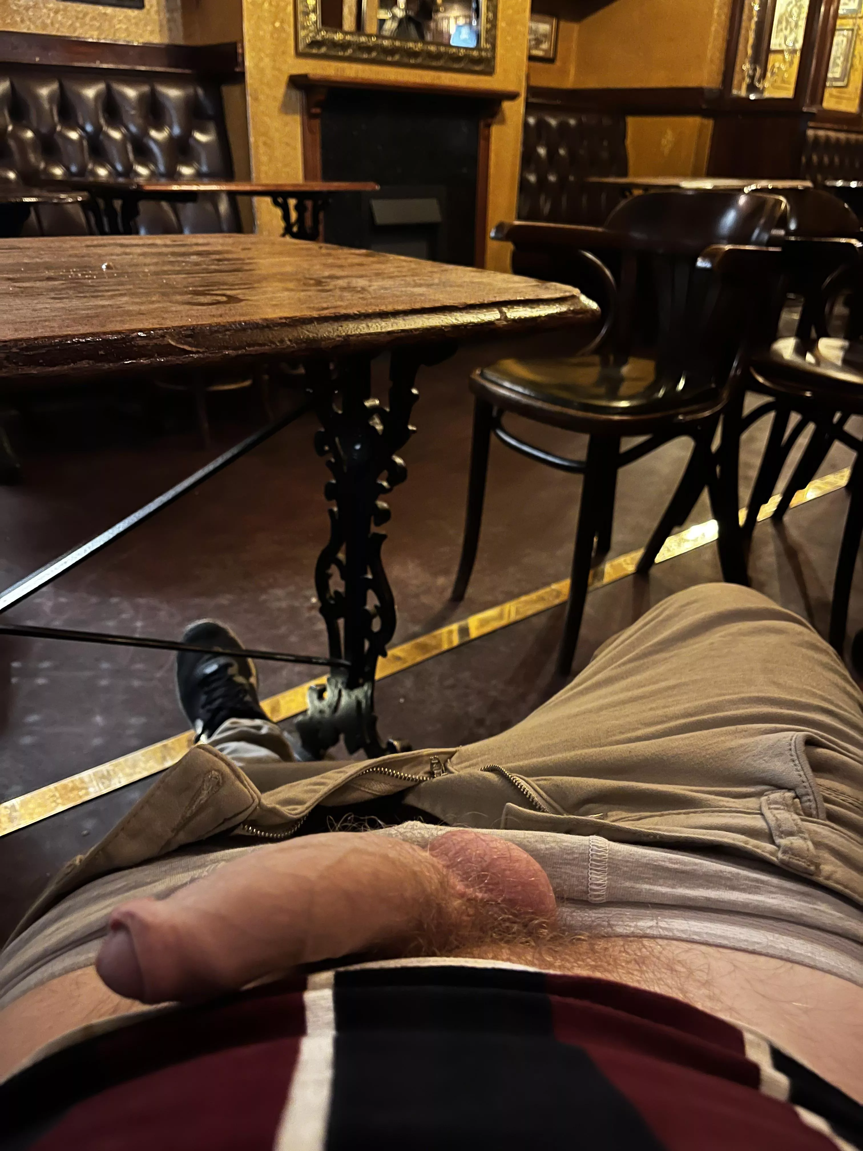 Getting it out at work after we’ve closed