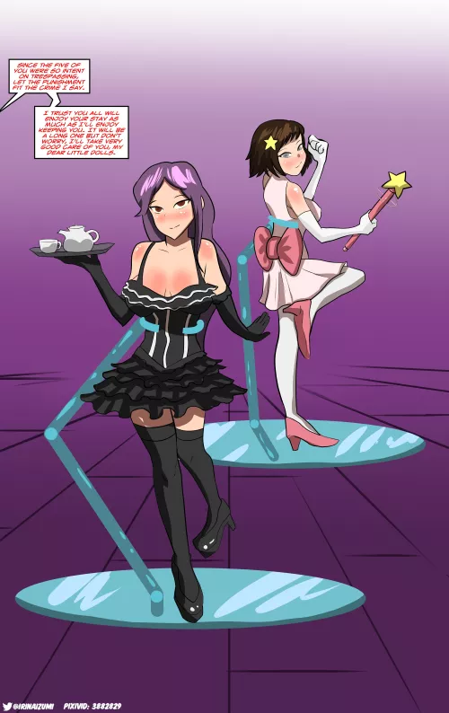 Girls end up turned into figurines by a ghost after trespassing on private property