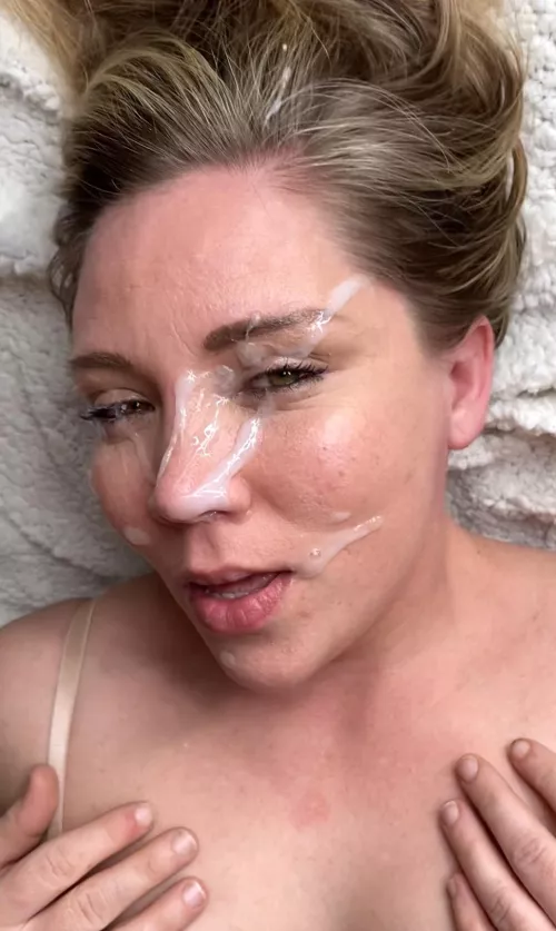 Giving myself a facial