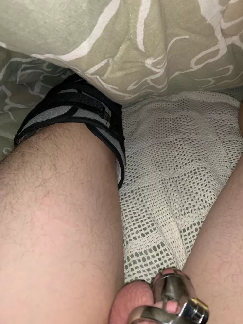 Got hit by a car. Went to the emergency room. I was look at all my clothes were cut off. I was in a room full of female nurses. They saw my cage and I could hear giggling 🤭