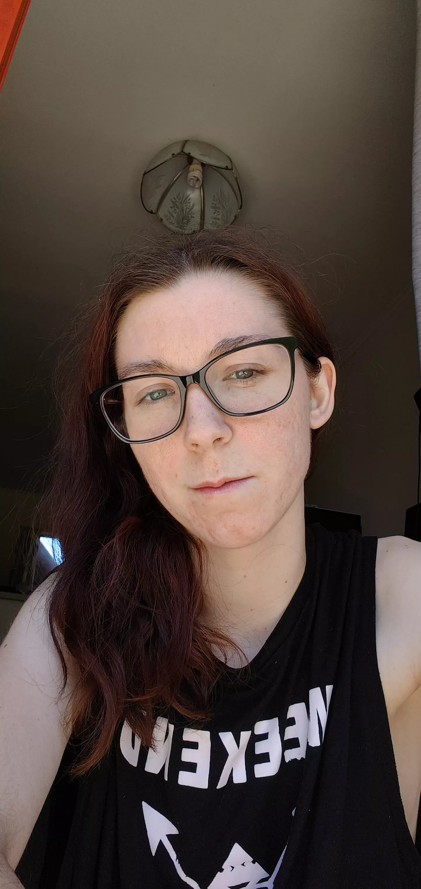 Half a shaved head would be cool