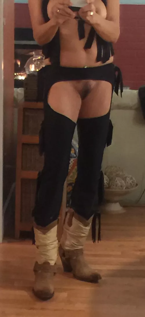 Halfway between hippie and cowgirl