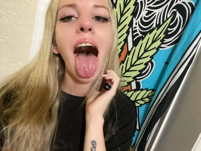 Hanging out with my tongue out