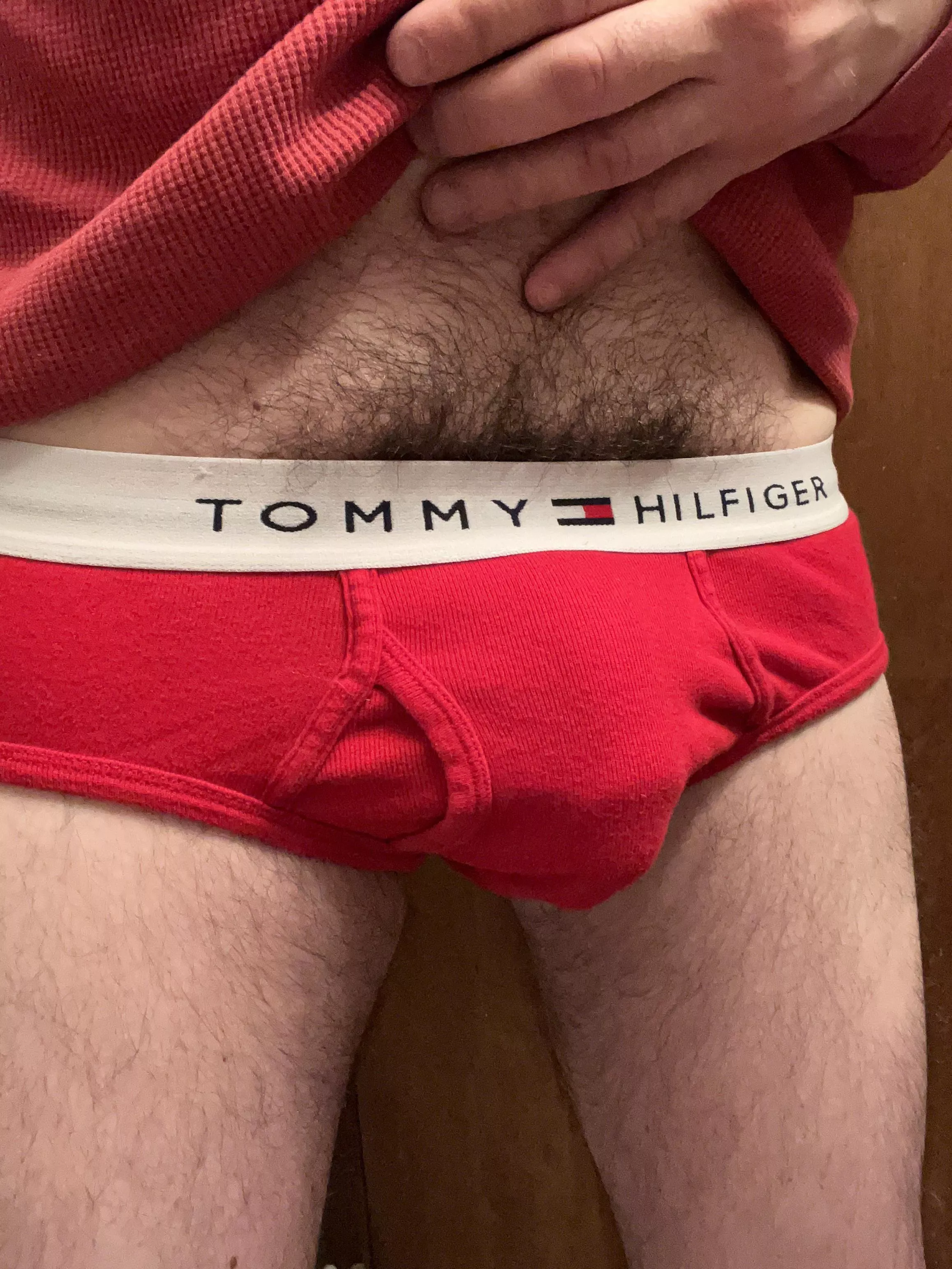 I hope it’s ok that my pubes are showing