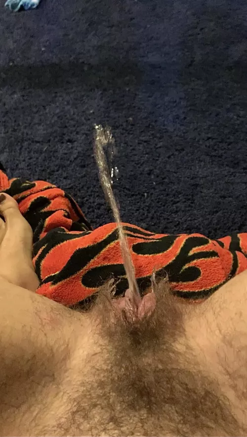 I like seeing my big lips part and letting my pee out wherever I want