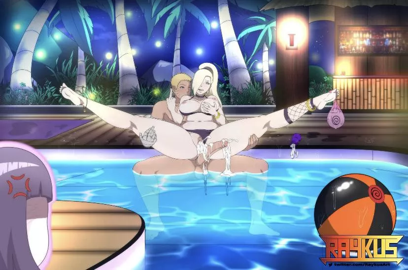 Ino and Naruto make Hinata jealous (Raykus)