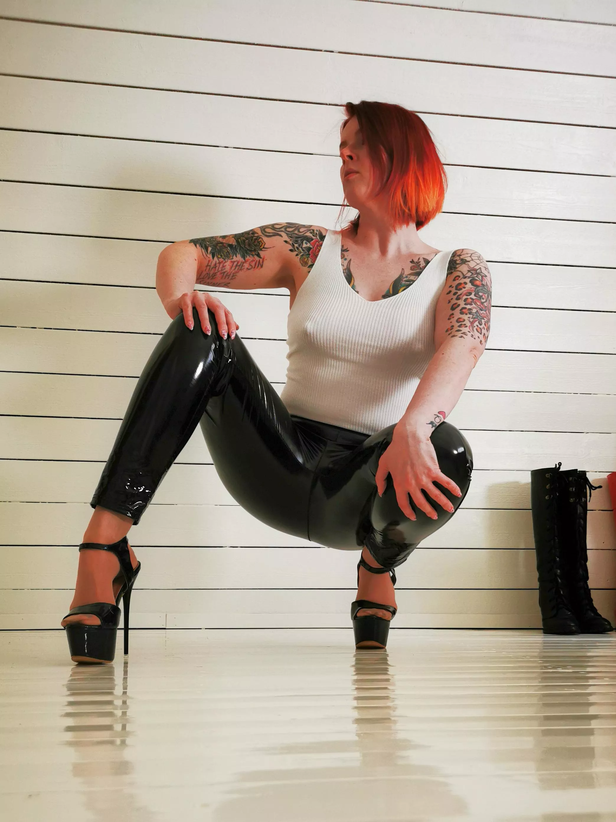 Latex is sexiest way to dress.