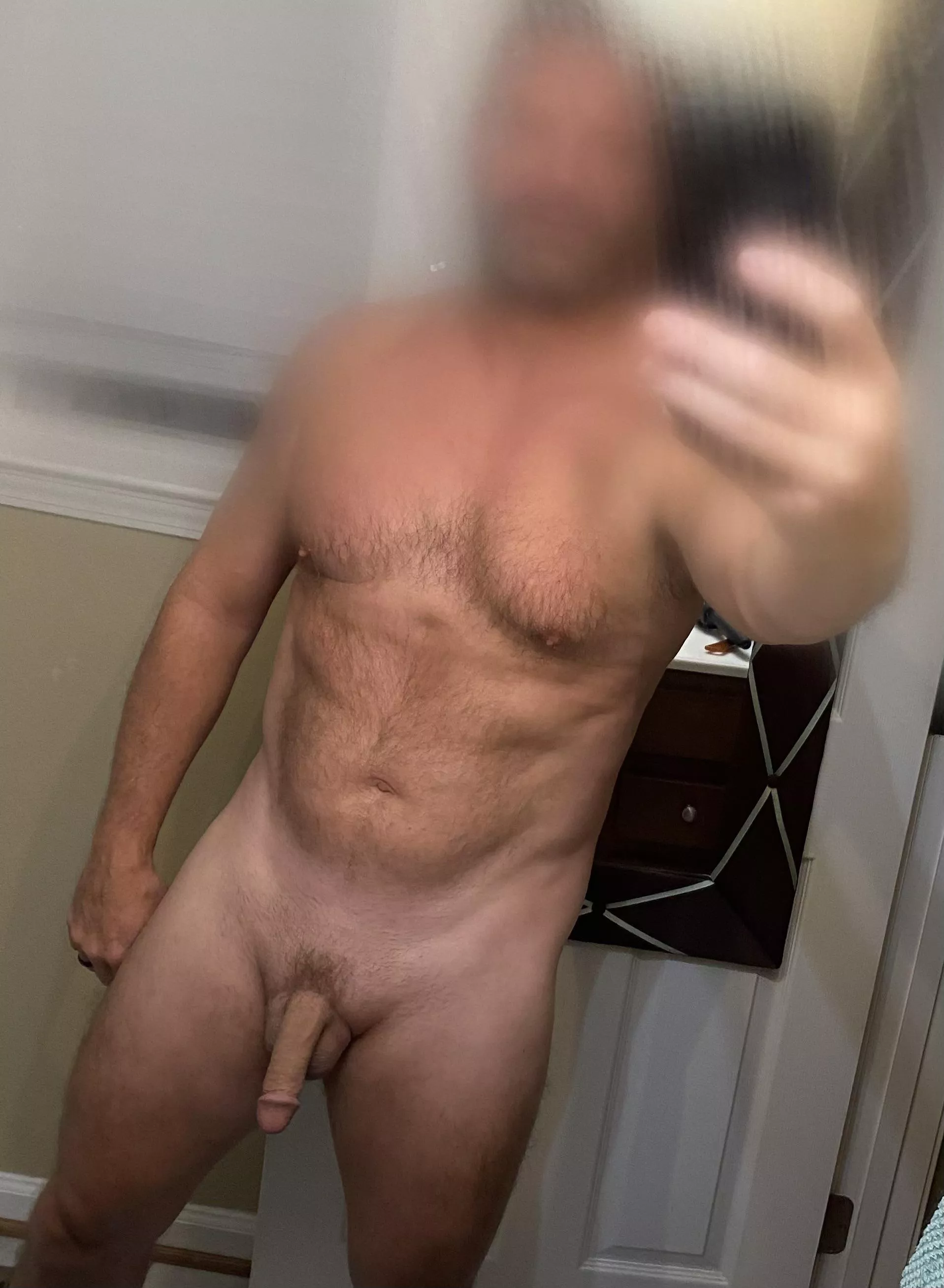 (M), 53. Steamy shower this morning