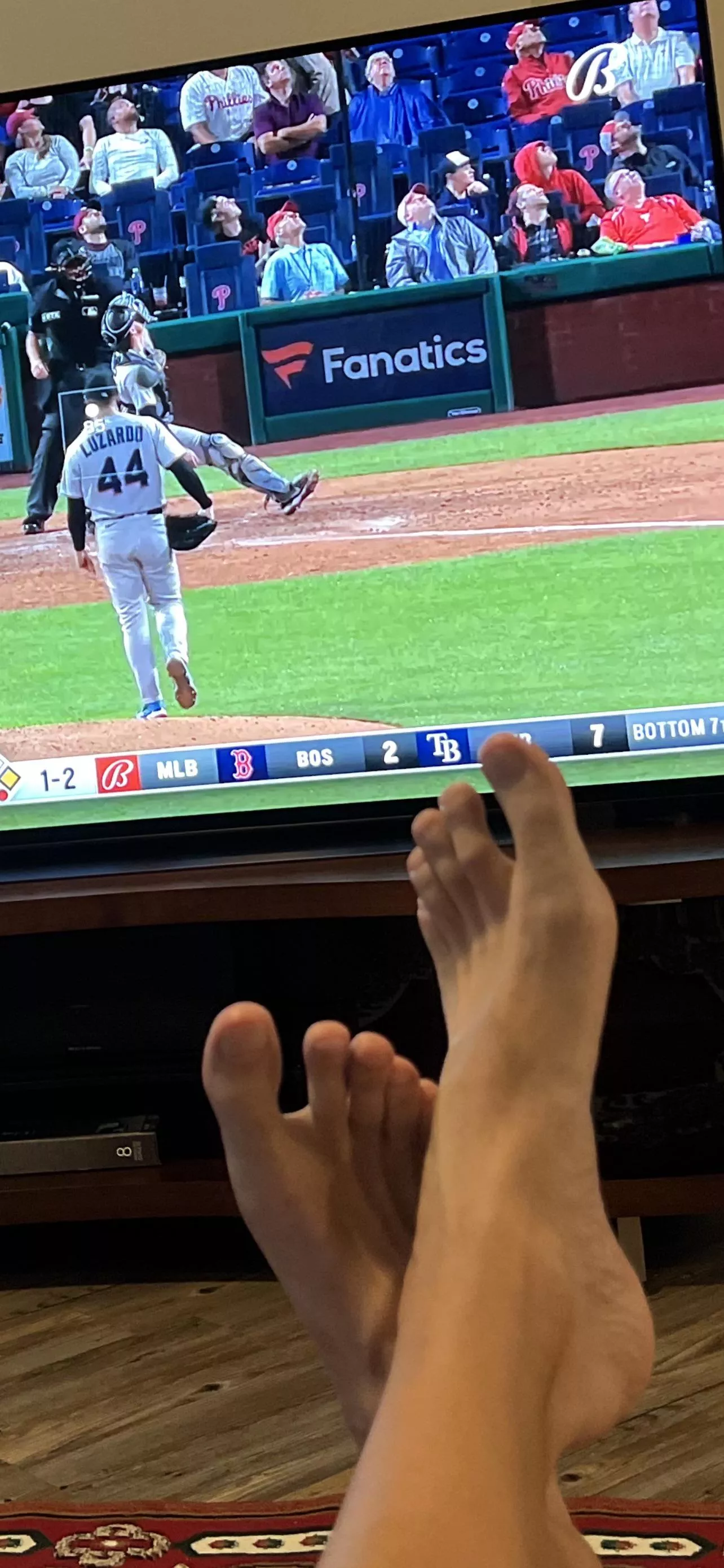 Massage and lick them while I watch the game?!!