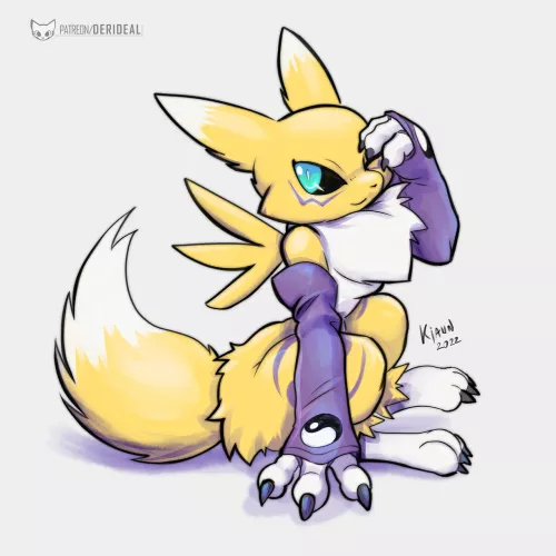 Mini renamon (art by me)