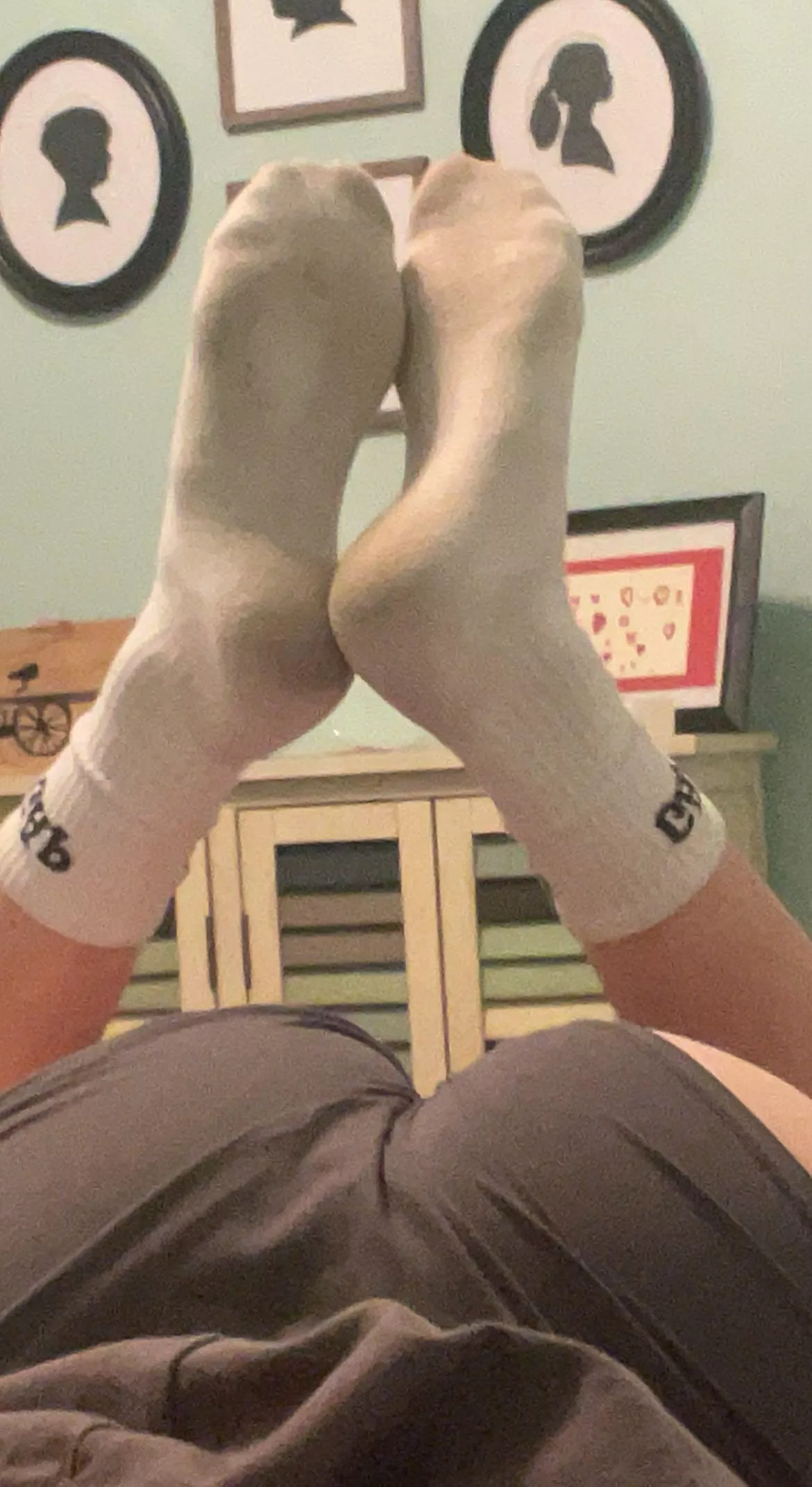 My ass and my sweaty white socks [f]