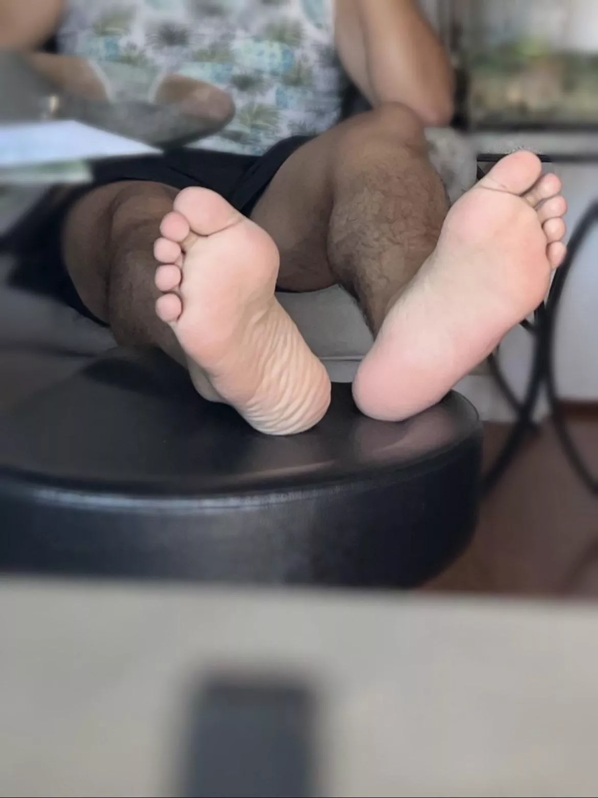 My soles. Would you lick them?