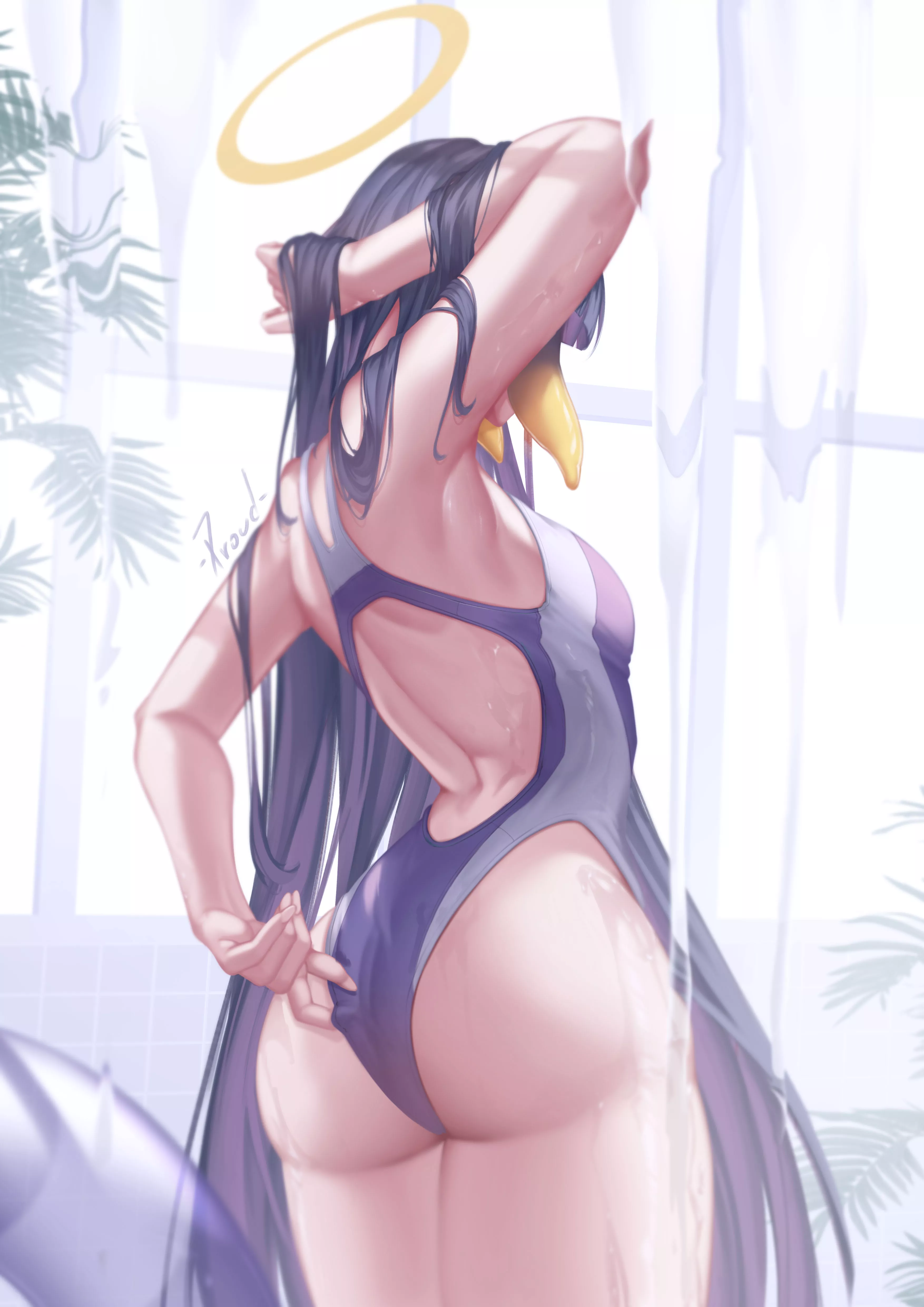 Ninomae Ina'nis Swimsuit Booty (Oakproud ) [Hololive]