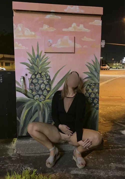 Nothing more public than my girl showing off her pussy in busy intersection in downtown Orlando