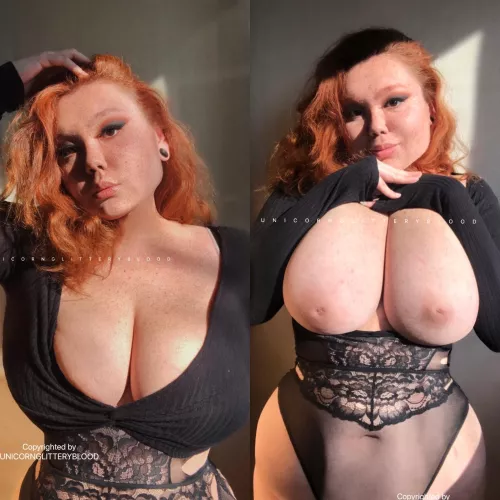 [OC] my boobs look even bigger clothed or naked?