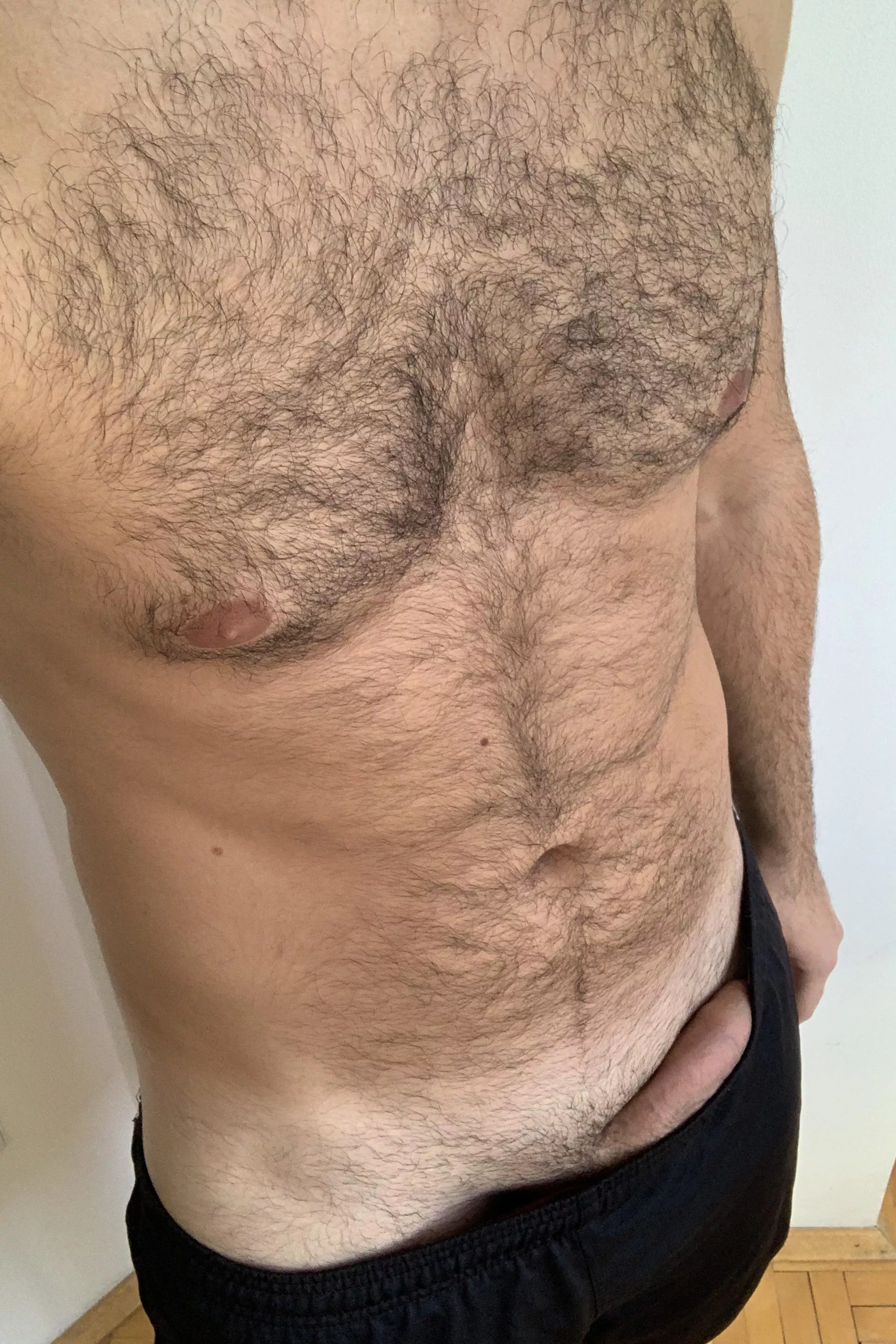 Pull my shorts down with your mouth 😈🍆