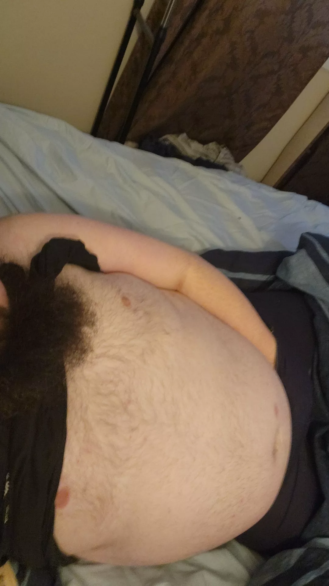 Relaxing in bed after a long day at work... Any ladies wanna join me? :-)