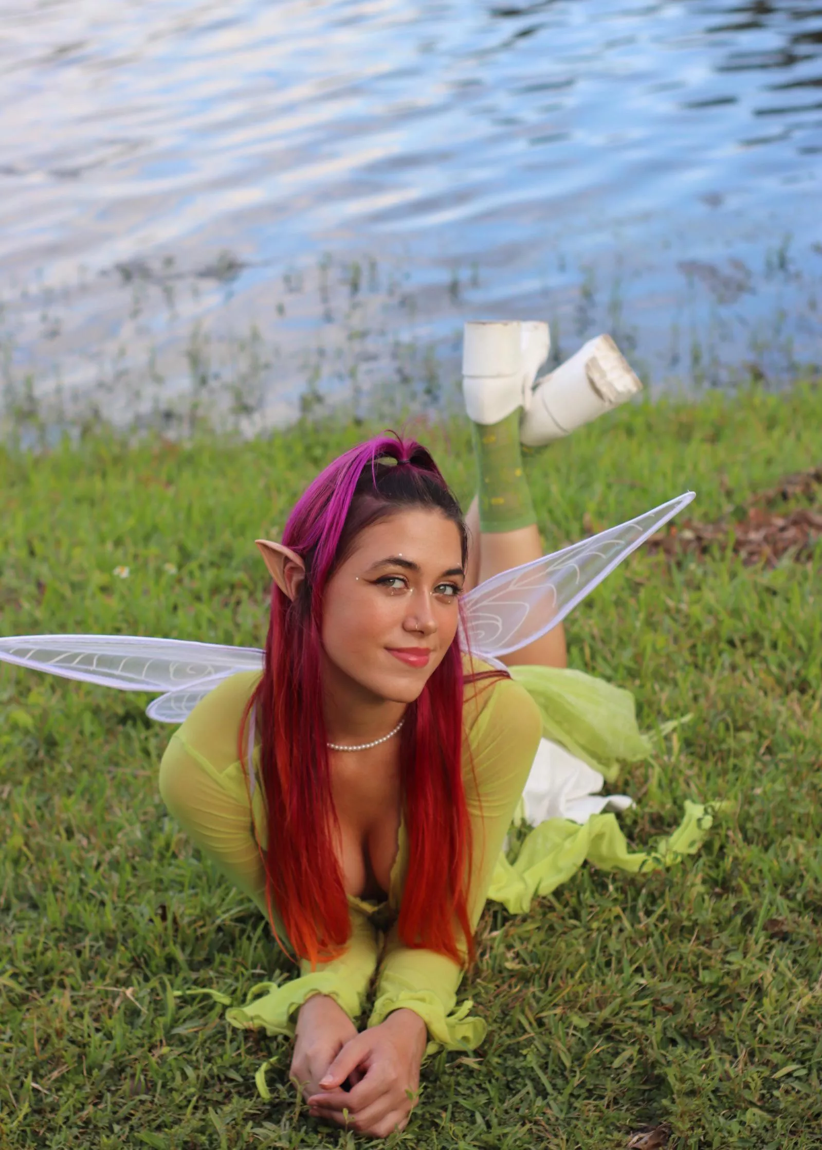 Take a dip in the lake with me?