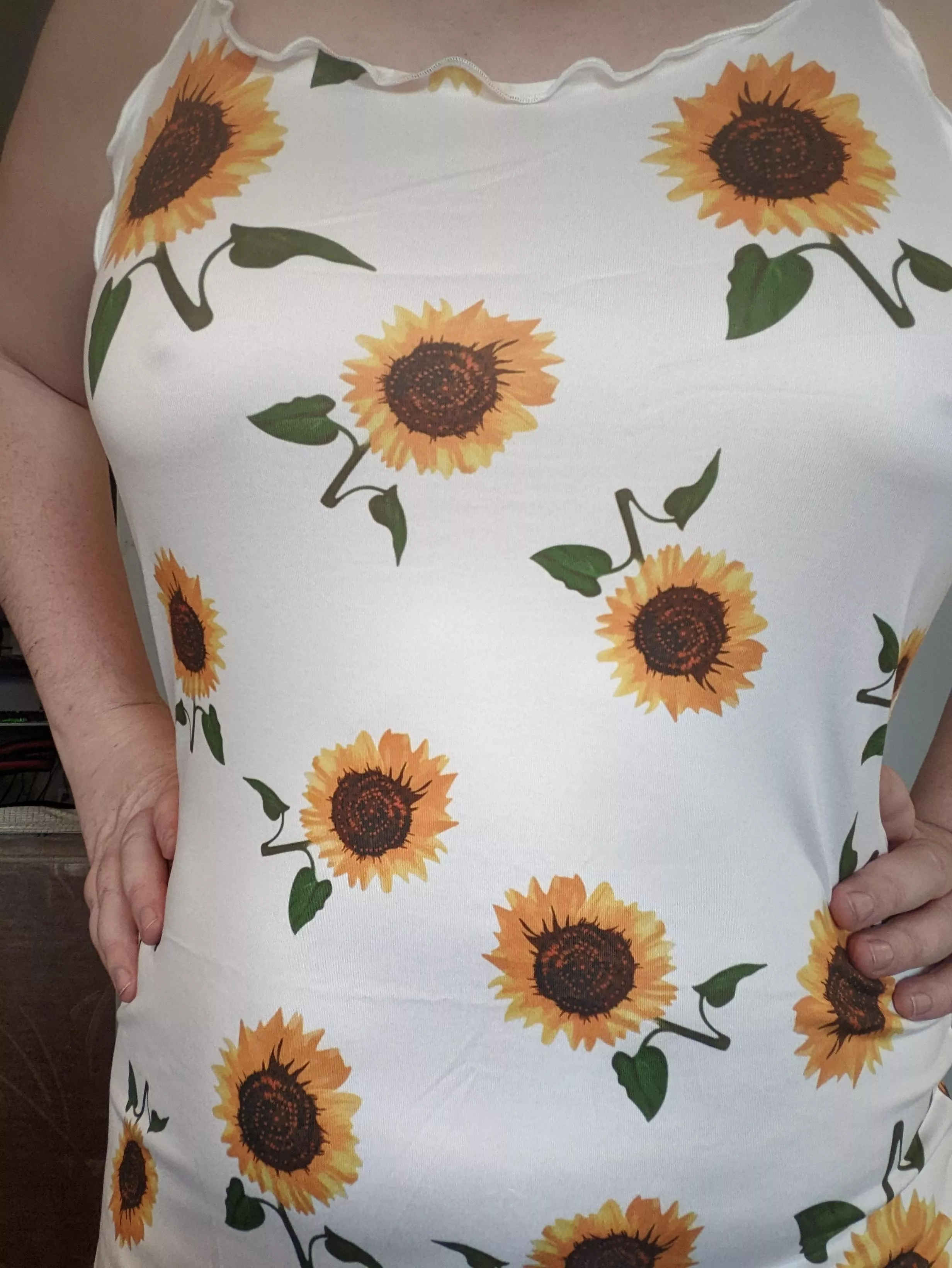 The Sunflower dress arrived.