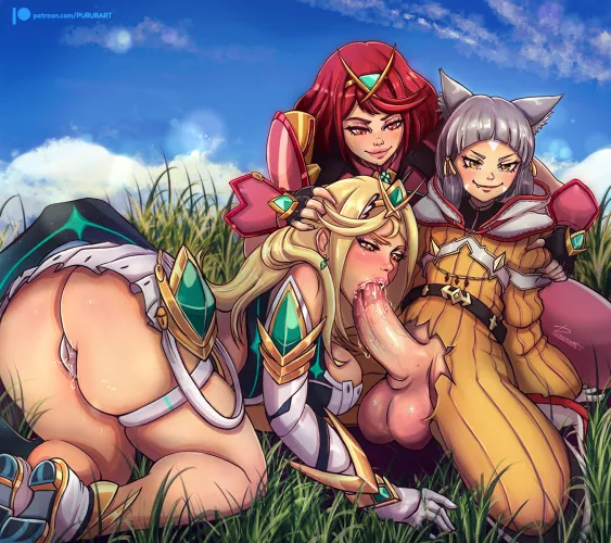 Xenoblade Chronicle threesome (Pururart)