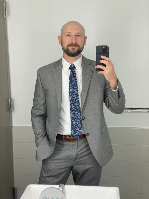 Yearly donning of the wedding suit