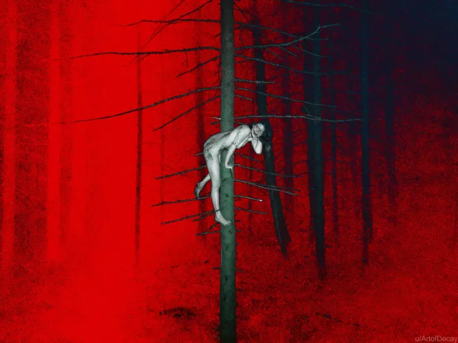 A crazy night shoot in the woods with Diwarma and some photoshop