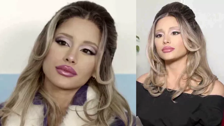 Ariana Grandes dick sucking lips need cum on them