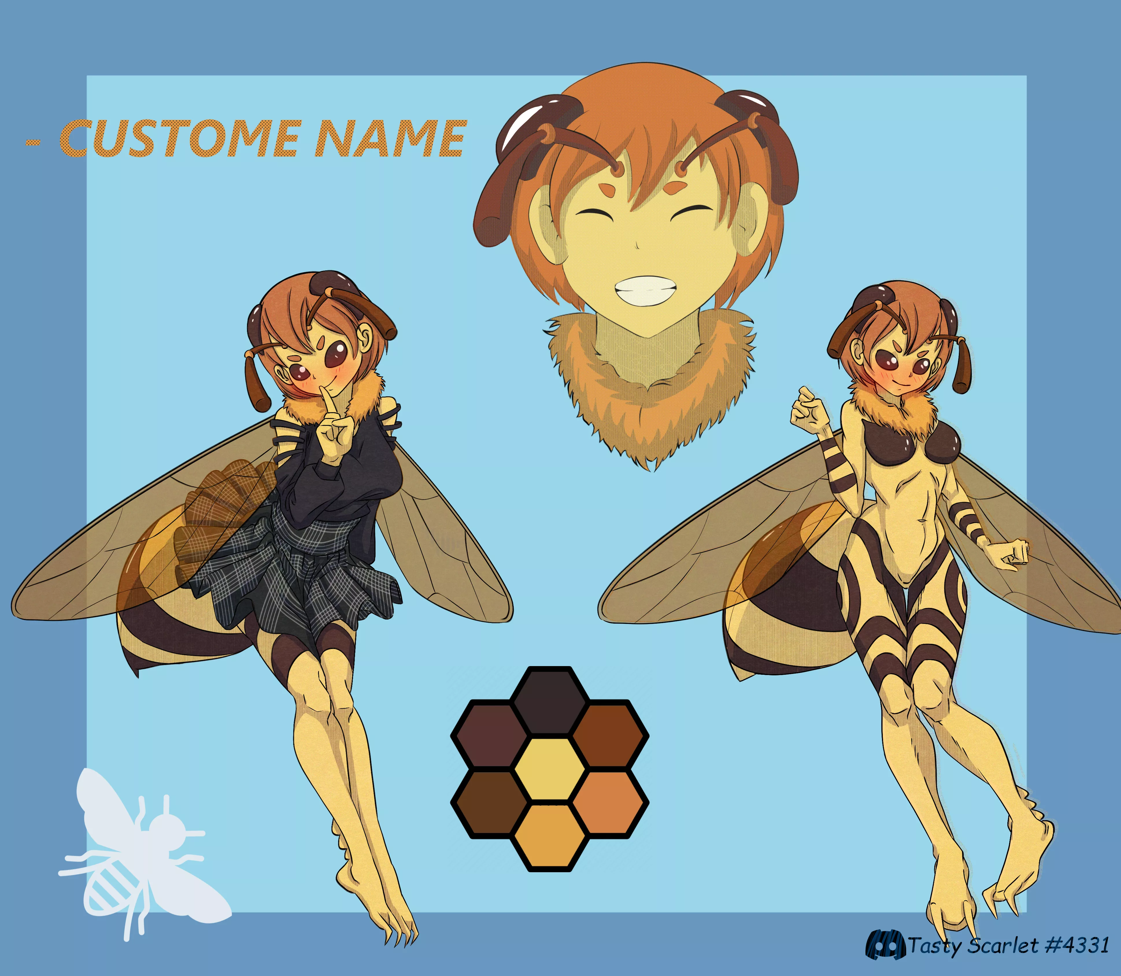Cute little adopt bee i did! (ME, CLOTHES MY FRIEND)