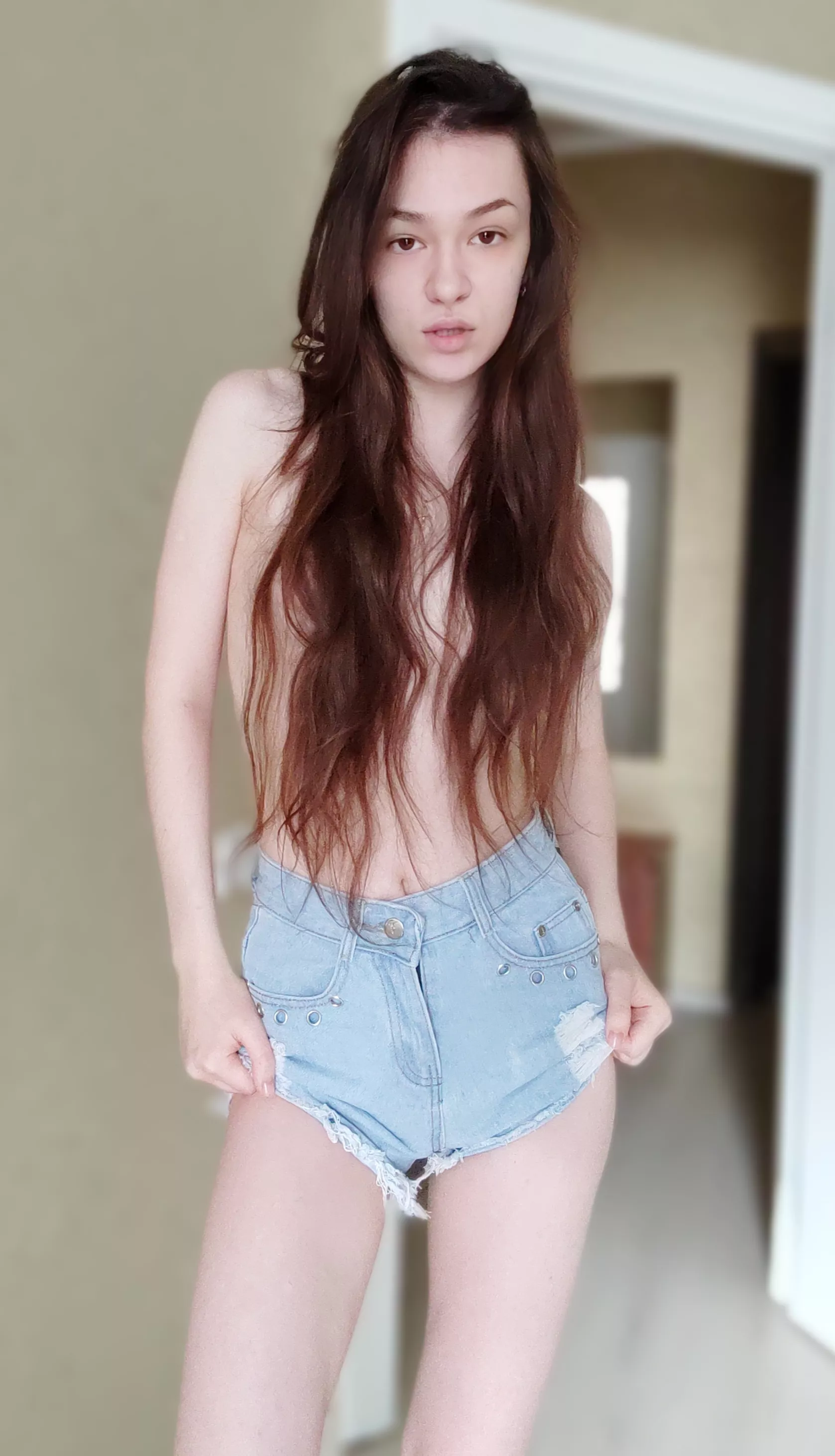 Denim shorts are very sexy