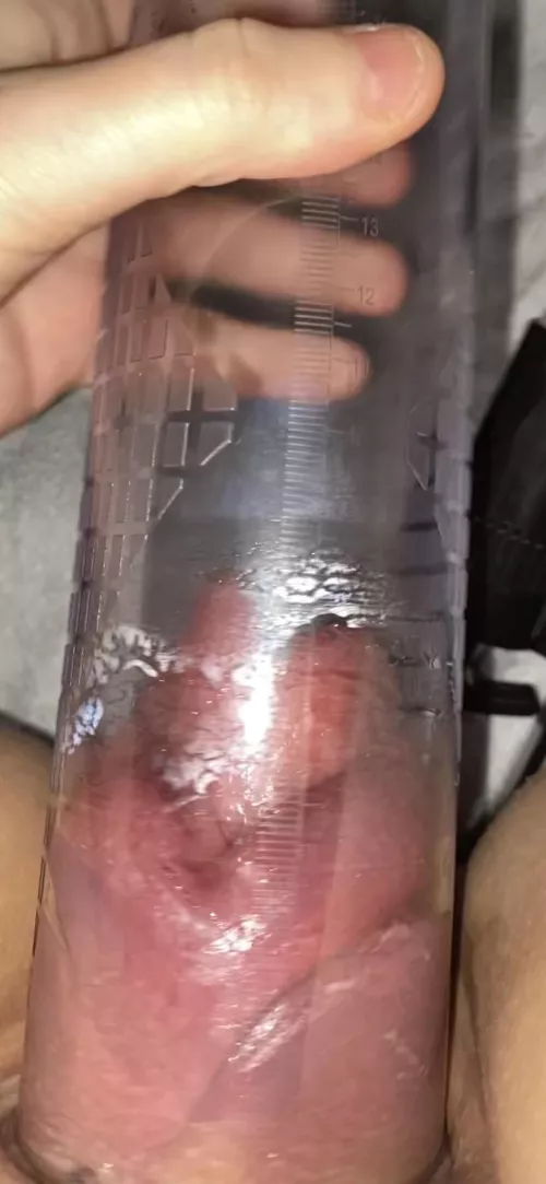 Had to switch to the cock pump. I’m at the 7 mark now