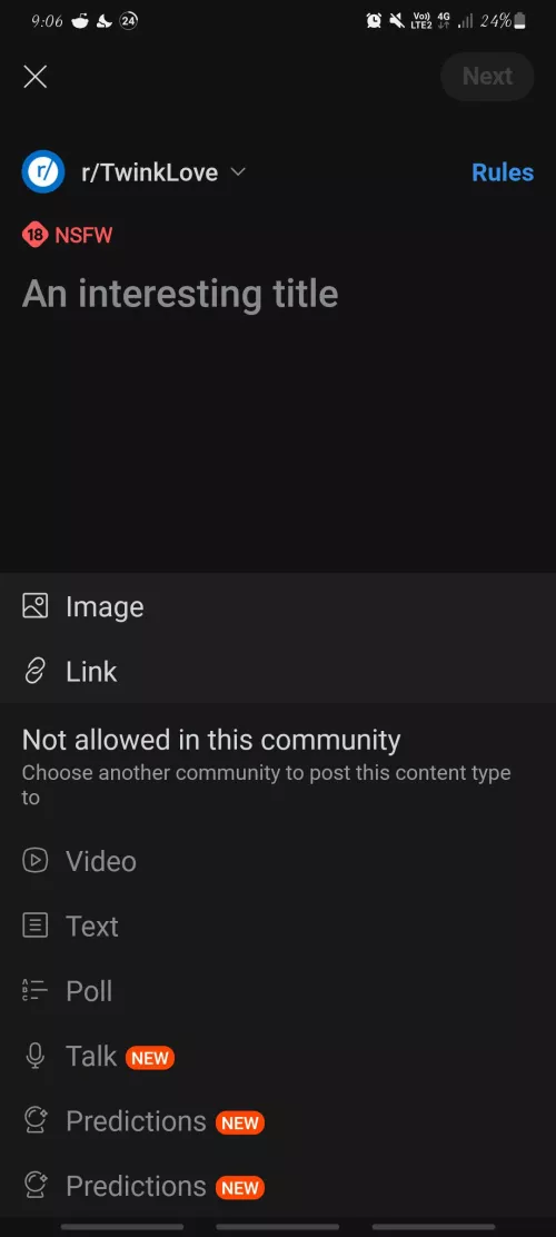 Hey 👋 quick question, would anyone know why I'm unable to post NSFW videos in groups like this one which allows it?