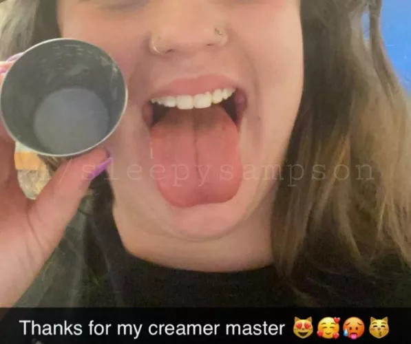 hubby thought I was saving his cum for my coffee, but what if I just poured it all inside me where it belongs [oc]