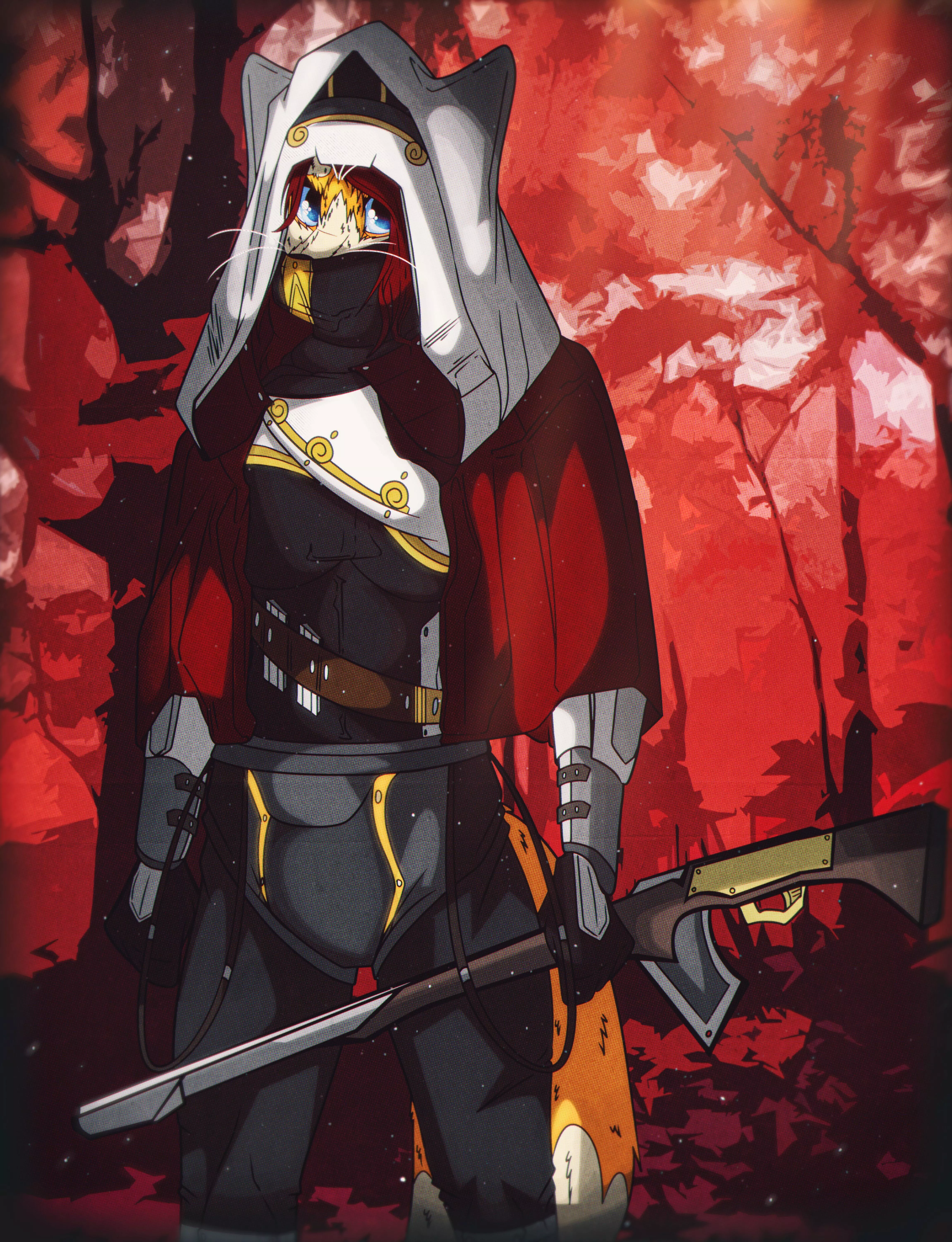 Hunter Vixen (Art by me: 0l-Fox-l0)