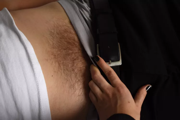 I know there is only a bit of underwear, but anyway, I think it belongs here...