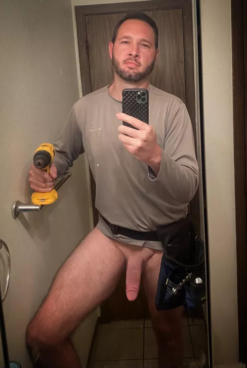 I’m an electrician by trade. Would you be “shocked” if you found me like this while I was wiring your house?