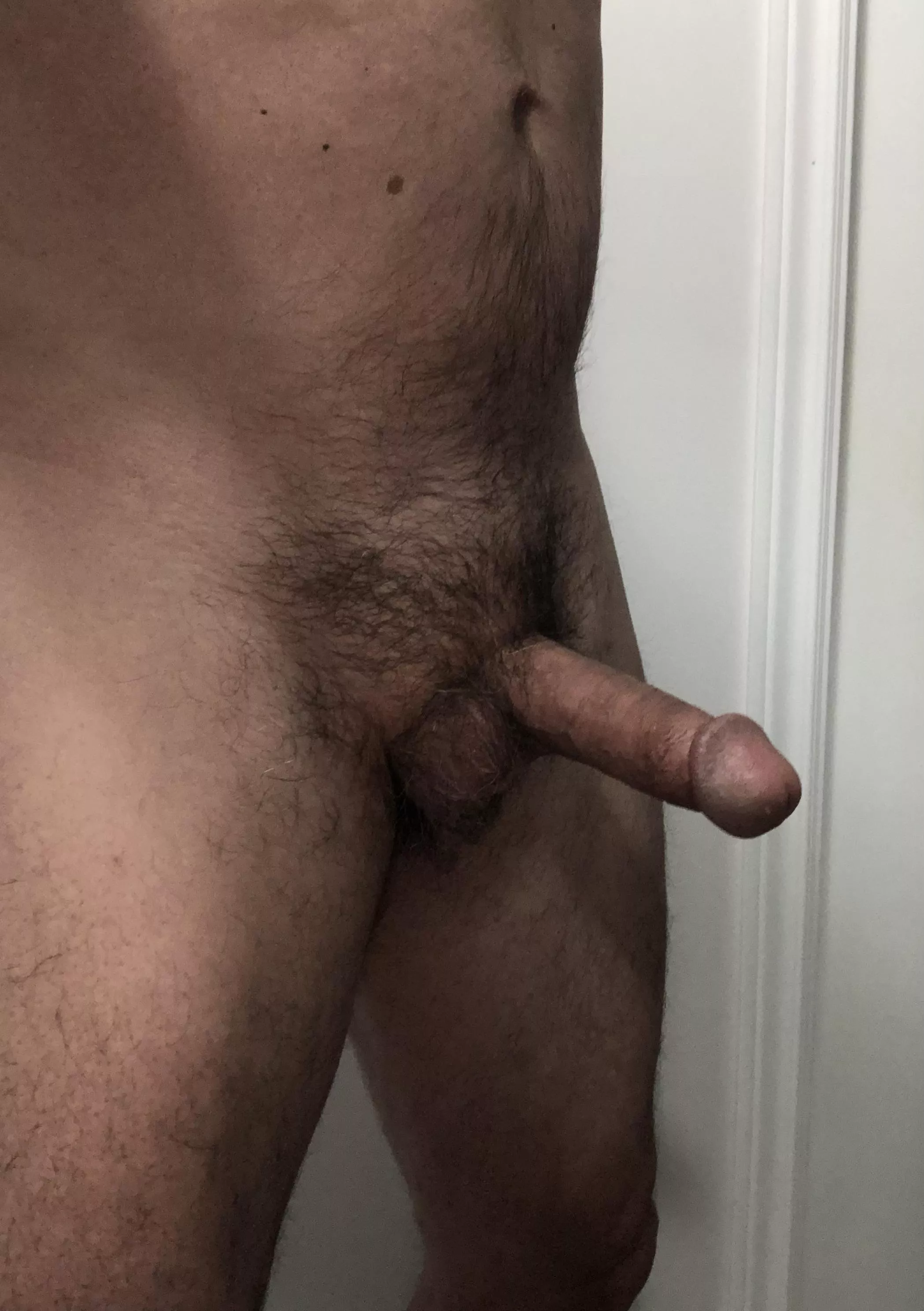 I’m definitely a member of the male Pube club. But something about that smooth look makes me wanna take it all off.