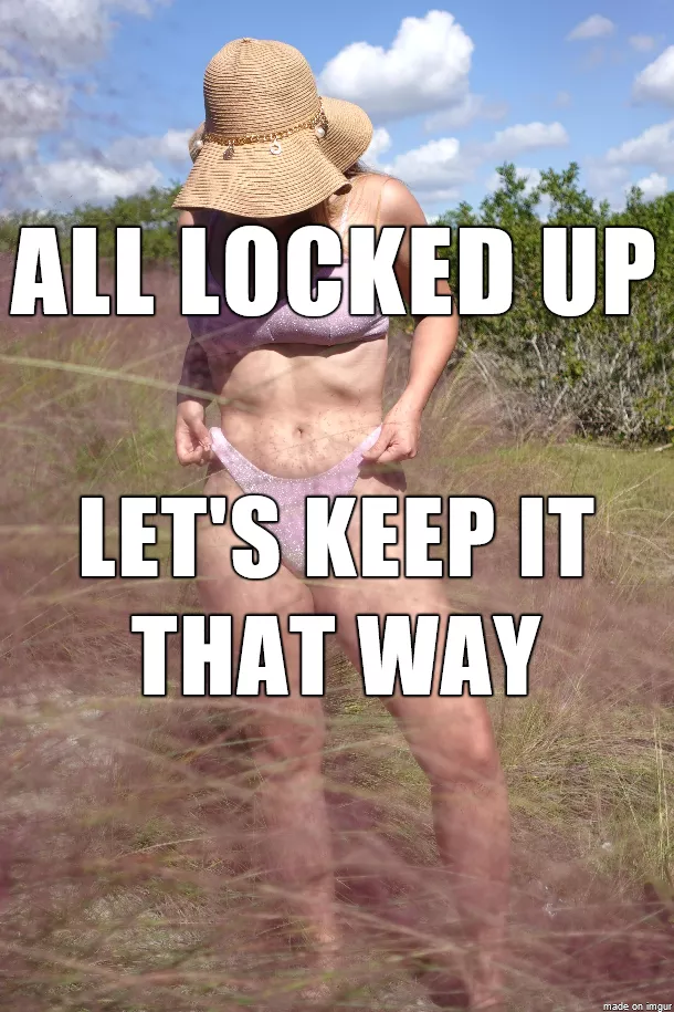 It's for the best I promise, can't have you walking around with that tiny little hard on embarrassing me