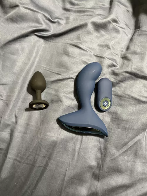 Just got my first two anal toys. I also have two chastity cages on the way. Let’s hope I enjoy these.
