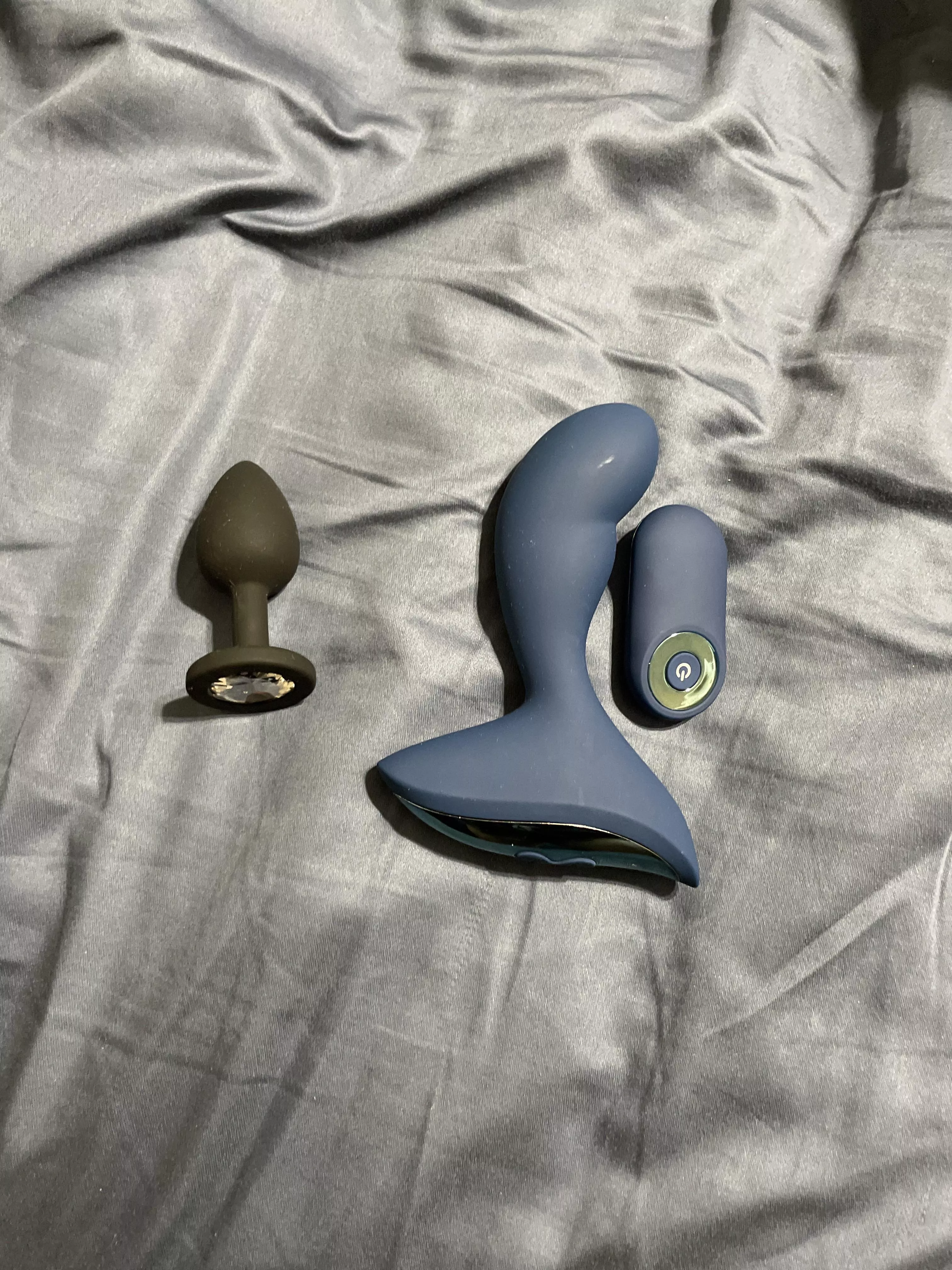 Just got my first two anal toys. I also have two chastity cages on the way. Let’s hope I enjoy these.