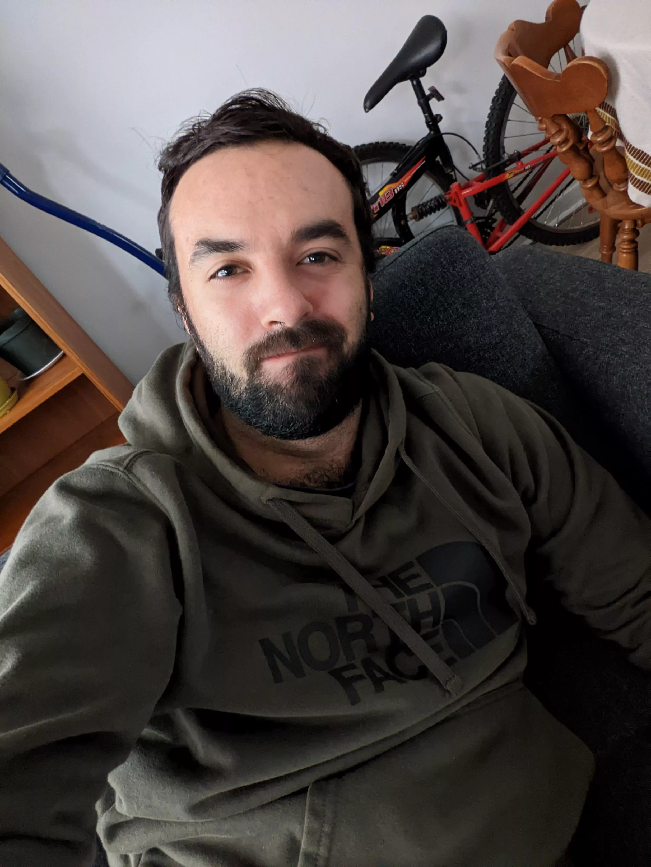 Lazy morning on the couch before work