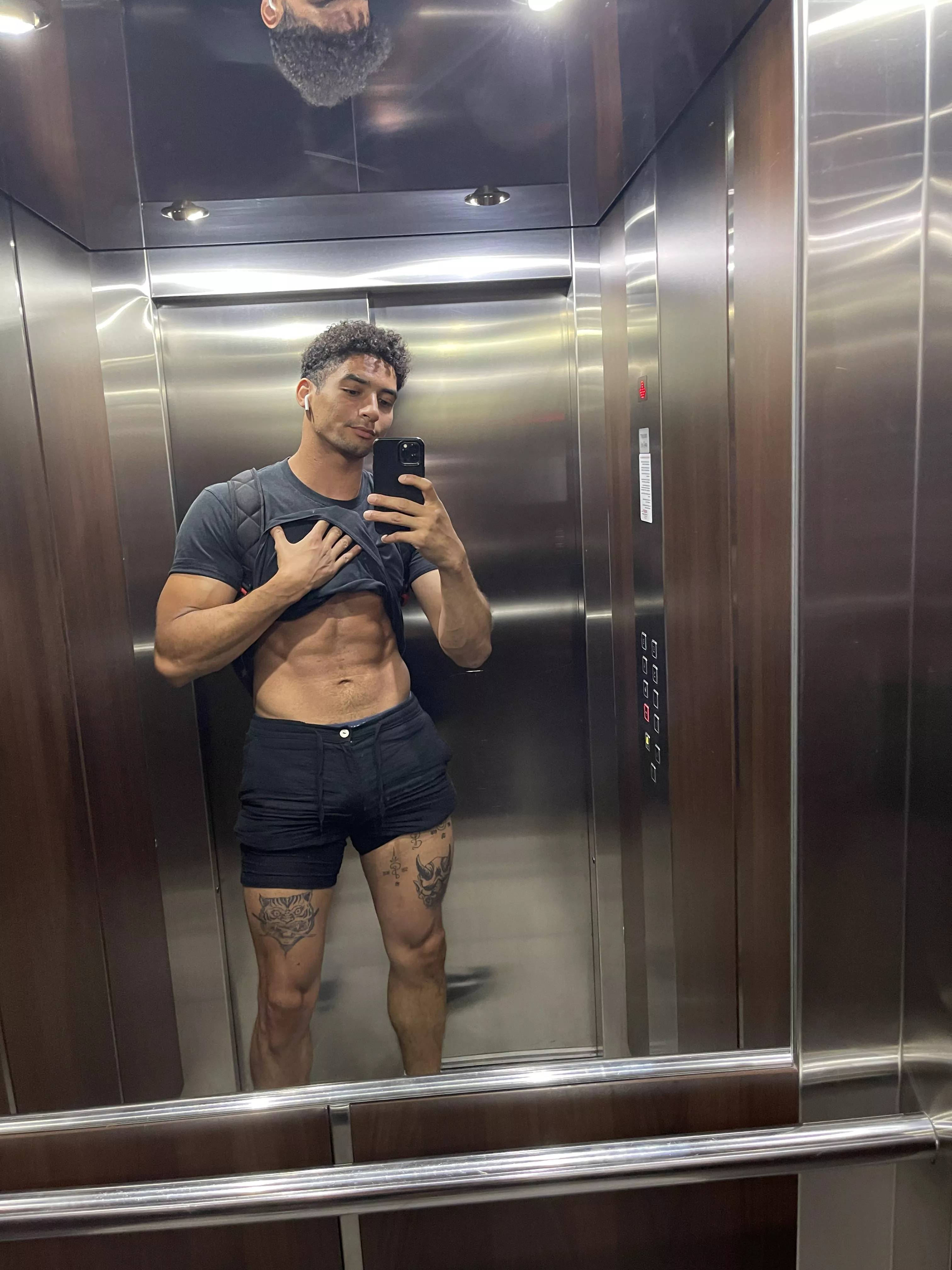 Lick my abs and whip it out