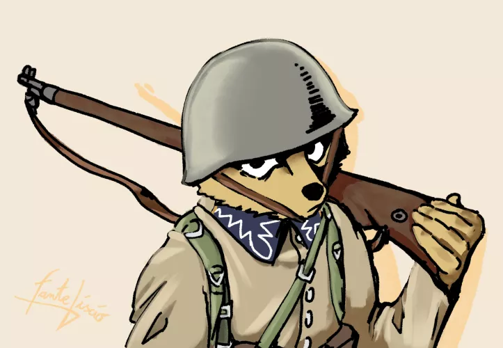 Polish WW2 soldier (art by me)