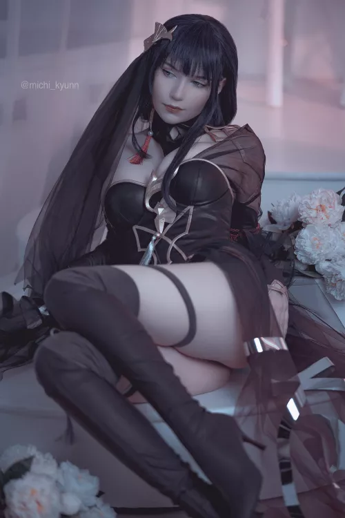 Raiden from Genshin Impact by michi_kyunn