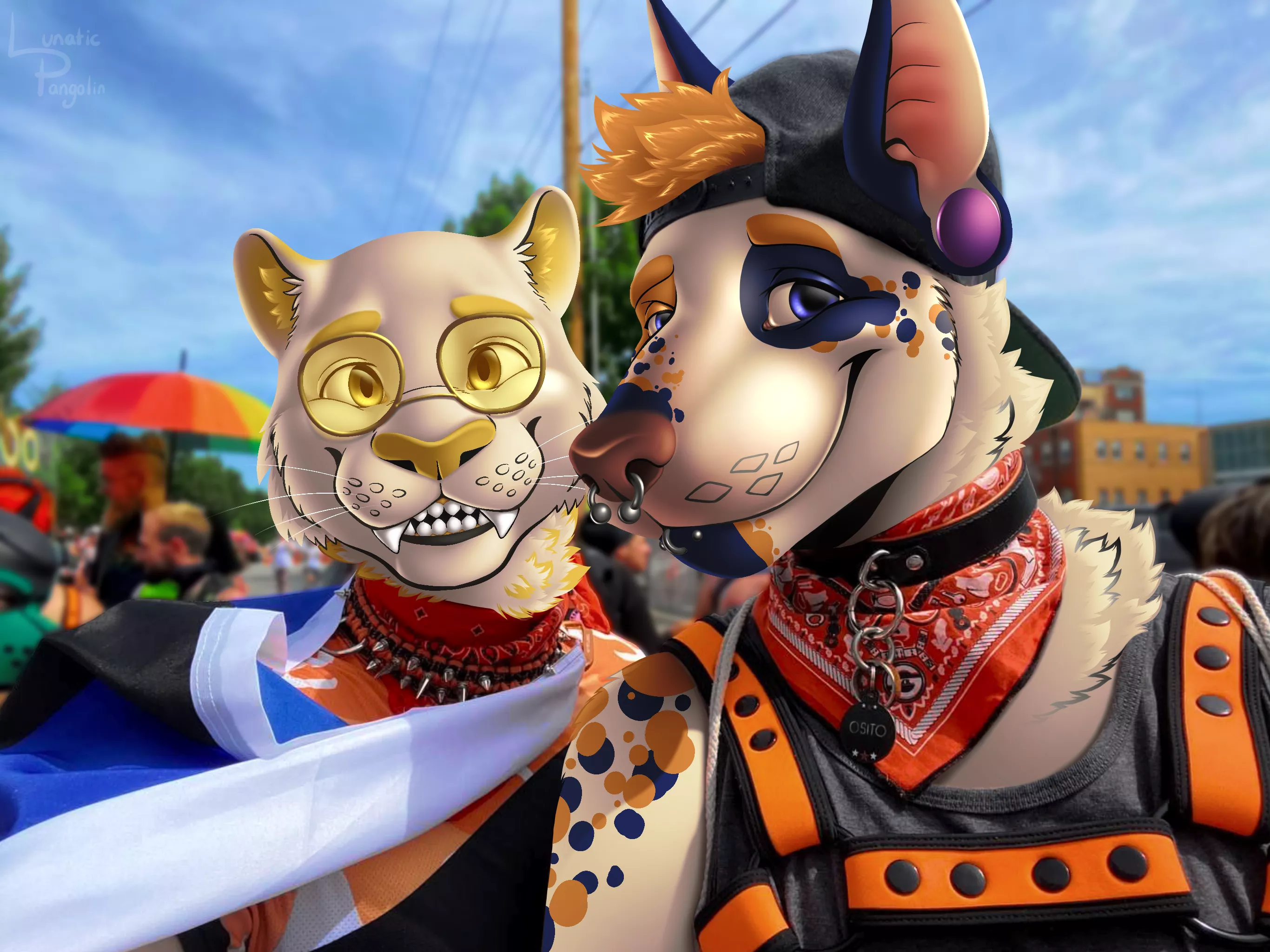 Recently finished this cute draw-over for a friend! (art by me, Lunatic_Pangolin)