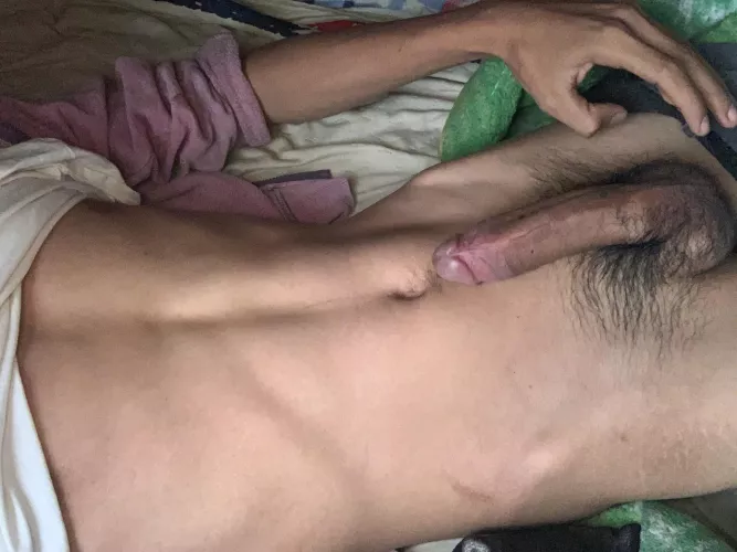 Showing off some of my teen cock