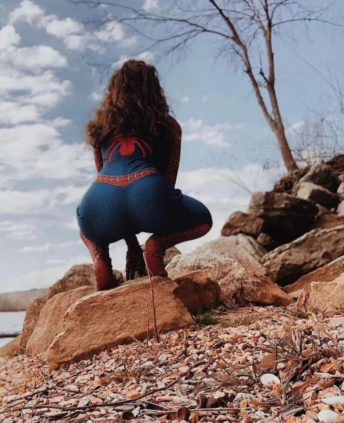 Spidergirl frogbutt! [oc]